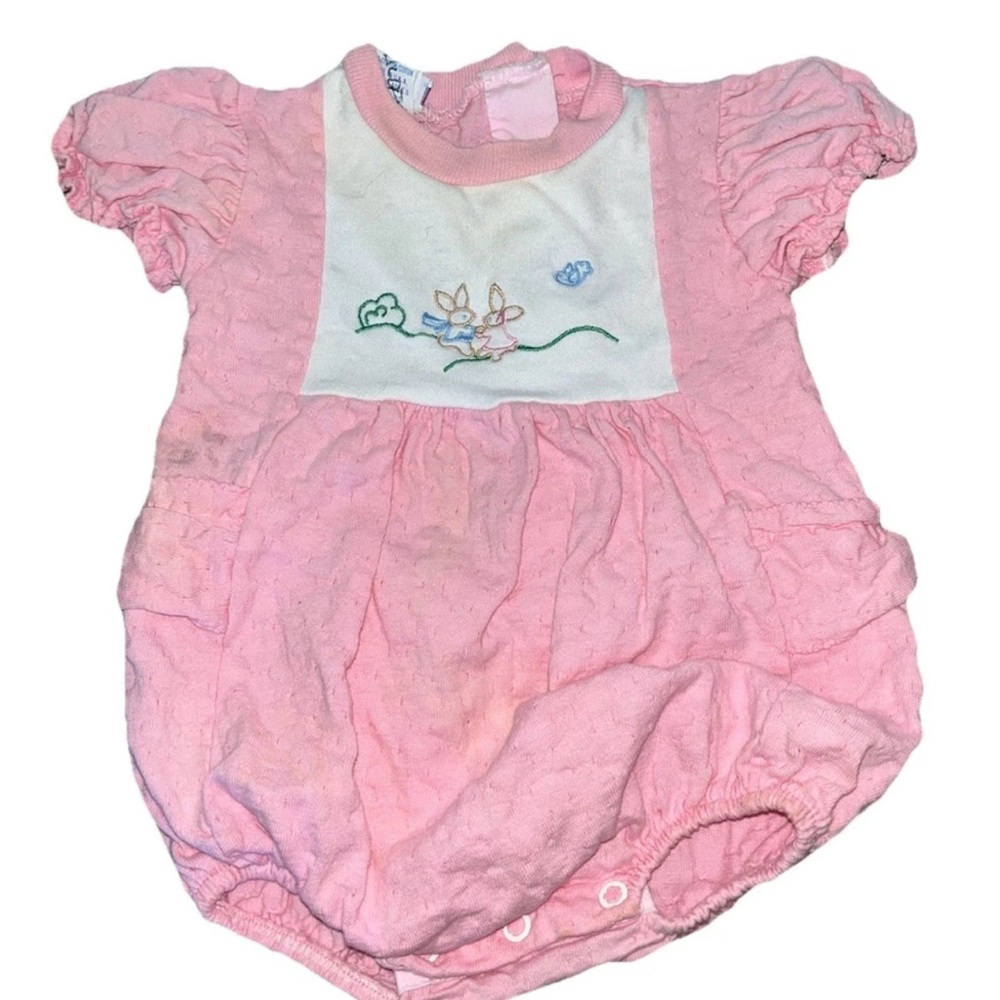 Alexis Pink Baby Romper